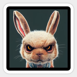 Angry rabbit Sticker